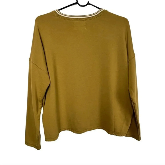 MWL Madewell Superbrushed Easygoing Ringer Sweatshirt in Bronzed Lichen - Picture 6 of 12